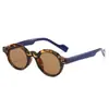 2025 Transfronterizos Retro Redondo Ácido Propiónico Pin Borde Rugoso Moda Gafas de Sol Hombres y Mujeres Tendencia Calle Estiloso Gafas de Sol