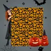 Manta de franela navideña impresa transfronteriza, manta para sofá de dormitorio, manta para siesta de oficina, manta decorativa de Halloween