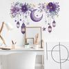 Comércio exterior lâmpada pendente lua roxa flor quarto sala de estar varanda dormitório decoração de casa papel de parede autoadesivo atacado transfronteiriço