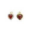 Colgante de amor con forma de corazón rojo, color crema, con diseño de Azan Wukong, marca tailandesa Buddha, cadena creativa de lujo