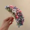 Novo Modelo 2026 "Qianlian Huayu" Presilha de Cabelo Flor Gypsophila Rosa Doce para Acessório de Cabelo Feminino