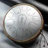 Serie de Acero de Titanio LuruLaca Perlada Tambor de Lengua de Acero de 11 Tonos Etéreo para Adultos y Niños Instrumento de Percusión para Principiantes