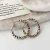 Colección de Pendientes Dorados para Café de Estilo Retro de Lujo Ligero de Gama Alta, Simples y Versátiles, Pendientes de Diseño Nicho para Mujer
