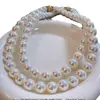 Collar de Perlas Swarovski con Cierre Magnético Tachonado de Diamantes para Mujer, Gargantilla de Perlas Estilo Moda Coreana, Cadena para el Cuello Minimalista Elegante Estilo Celebridad de Internet