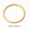 Acessórios Dourados com Retenção Forte de Cor para Joias DIY Pulseira de Círculo Liso Dourado Antigo Pulseira Fechada Sólida Fosca Acessório de Mão