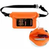 Bolsa de cintura impermeável de PVC mais vendida internacionalmente, bolsa impermeável para rafting e natação ao ar livre, bolsa impermeável para celular com tela sensível ao toque visível