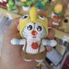 Muñeca de Monstruo de Tres Ojos Colgante de Lana Colgante Tejido a Mano Producto Terminado Muñeca de Ganchillo Hecha a Mano Colgante de Ganchillo Producto Terminado