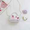 Bolso de Mano Infantil de Perlas 2022 Nuevo Personalidad Niños Bolso Cruzado Moda Princesa Algodón Lino Monedero Nuevo Estilo