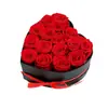 Caixa de Presente com 16 Rosas Vermelhas em Formato de Coração, Flor Eterna, Transfronteiriça - Presente de Dia dos Namorados, Aniversário para Namorada, Direto do Fabricante