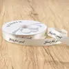 Rolo Grande 80 Jardas 2,5cm Fita de Poliéster Inglês Flor Fita para Embalagem de Presente Fita DIY Buquê Embalagem de Bolo
