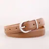 Cinturón de Cuero Vintage para Mujer, Cinturón Casual para Jeans, Accesorio de Moda Simple y Versátil, Estilo Elegante para el Día a Día, En Stock
