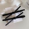 Couro Bow Hairpin Simples Ins prata Doce Cool Side Clip Bangs Clip Hairpin Side Clip Acessórios para o cabelo Headwear
