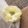 Verano 2025 Nuevo Estilo Francés Estilo Niñas Anillo de Aro Grande Anillo para el Cabello de Tela Hueca para Mujer Estilo Coreano Estilo Princesa Dulce Anillo para el Cabello