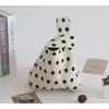 Bolsa de Mão de Tricô, Sacola de Presente Banquete da Lua Cheia, Bolsa de Pulso Tecida para Lembrancinha de Casamento, Bolsa de Mão de Grande Capacidade