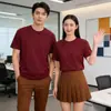 Camisetas 100% Algodão com Logo Personalizado, Camisetas Publicitárias, Camisetas de Manga Curta com Gola Redonda para Trabalho Personalizadas, Camisetas Culturais para Team Building, Camisetas com Texto Impresso e Bordado