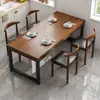 Mesa de comedor para uso doméstico, mesa de restaurante, cafetería, local de barbacoa, juego de mesa y sillas de comedor para apartamentos pequeños comerciales, escritorio de oficina