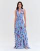 Otoño 2026 Nuevo Moda Femenina Transfronteriza Europea y Americana Estilo Suave Vestido de Moda con Estampado y Cintura Fruncida