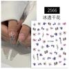 Pequeñas Pegatinas Florales para Uñas Estilo Francés 2025 Nuevo Estilo Pintura al Óleo Flores Secas Pequeñas Rosa Lavanda Pegatinas para Uñas Artículo Popular de Celebridad de Internet