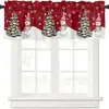 Cortinas navideñas transfronterizas, cortinas cortas para ventanal de medio cuerpo, cortinas cortas para ventanas pequeñas, cortinas cortas decorativas para cocina