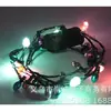 1352 Collar luminoso LED de Navidad Collar de bombilla pequeña de Navidad Collar luminoso decorativo de estrella de cinco puntas parpadeante