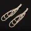 Novos Brincos de Strass para Mulheres, Brincos da Moda Atacado, Fabricante Atacadista de Brincos Totalmente de Diamante de Comércio Exterior em Estoque E457