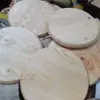 Tampo de banqueta redondo, para uso doméstico, tampo de banqueta de reposição, tampo de banqueta de madeira maciça carvalho, tampo de banqueta redondo para restaurantes de fast-food, tampo de banqueta de madeira reforçado com aço