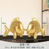 Adornos Modernos Sencillos de Pez Dorado Oficina Sala de Estar Gabinete de Vino Decoraciones para el Hogar Artesanías de Resina Regalo Venta al por Mayor