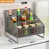 Estante de especias de cocina, organizador de encimera para aceite, sal, salsa y vinagre, solución de almacenamiento para botellas y frascos de condimentos para el hogar