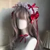 Diadema Estilo Blancanieves Lolita, Collar con Lazo, Lindos Accesorios para el Cabello, Tocado Lolita, Accesorios para Chicas Estilo Japonés