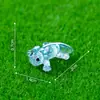 Nuevo producto transfronterizo: Figuritas brillantes de dinosaurio y salamandra, lindas miniaturas, accesorios decorativos DIY para jardinería y decoración de micropaísajes