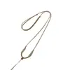Novo Cordão de Mão Tecido à Mão com Jade Hetian e Cordão Exquisito Tecido à Mão