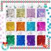 Cross-border quente Natal acessórios unhas brilhantes glitter colorido contas maquiagem esmalte material cola creme atacado