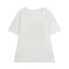 Camiseta de Verano Holgada ALINDM para Mujer Tallas Grandes para Damas Tallas Grandes 100 kg Adelgazante Manga Corta 100% Algodón