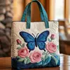 2026 Nova Série Transfronteiriça de Borboletas Estampa Digital Moda Bolsa de Ombro Acolchoada Tote