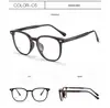 Gafas Ovaladas Negras Ultraligeras Dr.Lolly para Hombre, Aptas para Lentes Graduados, Montura Grande para Caras Grandes, Efecto Adelgazante, Montura de Alta Gama