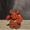 Adornos para el Hogar de Doce Animales del Zodiaco Tallados en Ébano Artesanías de Animales de Madera Maciza Ratón, Buey, Tigre, Conejo, Dragón, Serpiente, Caballo, Oveja, Mono, Gallo, Perro y Cerdo