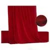 Tecido veludo vermelho para casamento, usado para decorações de casamento, cerimônias de inauguração, fundos de conferência, toalhas de mesa e arranjos de cenário