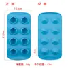 Molde Creativo de Silicona 8 Forma de Diamante Rallador de Hielo Casero Caja Ralladora de Hielo Bolsillo de Hielo Triturador Molde para Pastel