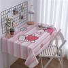 Mantel de franela popular en Internet, bonito mantel de estilo corazón para chica, para dormitorio de estudiantes, mantel de tela para mesa de comedor, mesa de centro, mantel de mesa