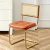 Silla de ratán silla nórdica de madera maciza para el hogar silla de comedor de diseño silla de segunda mano silla网红 cafetería hotel ocio silla ins