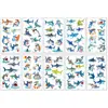 Conjunto de adesivos de tatuagem infantil Pirata Dinossauro Sereia Tubarão Carro Bonito Mini Cartoon Face Adesivo Temporário