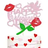 Nuevos Adornos para Pastel de San Valentín Feliz San Valentín Adornos para Pastel de Cupido