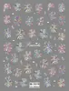 Pegatinas 5D en Relieve para Uñas Año Nuevo 2024 Dragón Chino Tótem Danza del León Fortuna Mahjong Calcomanías Adhesivas para Uñas