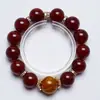 Arce Flor de Otoño Ágata Amarilla de Cristal Natural Ágata Roja Pulsera para Mujeres Pulsera Versátil de Regalo Al por Mayor