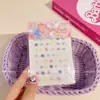 Lindas Pegatinas para Uñas Sanrio para Niños, Pegatinas de Uñas Desgastables, Parches para Uñas de Kuromi, Juguetes de Dibujos Animados para Niños