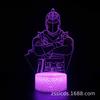 E-commerce transfronterizo superventas bastion night luz nocturna 3D alpaca cosechadora paracaidismo lámpara de mesa colorida luz de regalo creativa