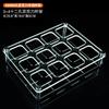 Suporte de Copo de Plástico Acrílico Transparente para Cerveja Vinho Restaurante Bebidas Alcoólicas Vinho Estrangeiro Destilados Suporte de Copo Ktv Suporte de Copo Octogonal