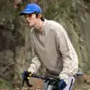 2026 Serie Montaña Colección Exterior Camiseta de Manga Larga de Secado Rápido para Hombre para Deportes al Aire Libre, Corte Holgado, Versátil para Primavera y Otoño
