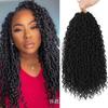 Trenza sucia de fibra química africana, cabello de crochet de concubina, locs de río, cabello de crochet de diosa voladora de 18 pulgadas