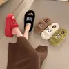 Pantuflas de slip-on de suela gruesa estilo coreano para mujer, nuevas para otoño e invierno 2026, pantuflas peludas versátiles casuales para el hogar y el exterior